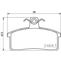 Jeu de plaquettes de frein HELLA 8DB 355 013-451