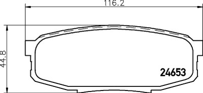 Jeu de plaquettes de frein HELLA 8DB 355 013-771