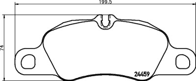 Jeu de plaquettes de frein HELLA 8DB 355 013-801