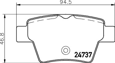 Jeu de plaquettes de frein HELLA 8DB 355 013-851