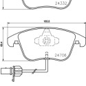 Jeu de plaquettes de frein HELLA 8DB 355 013-861