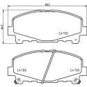 Jeu de plaquettes de frein HELLA 8DB 355 013-881