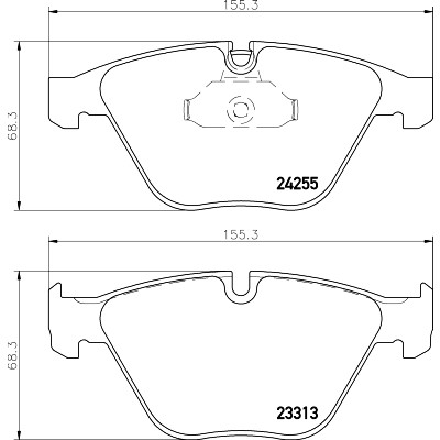 Jeu de plaquettes de frein HELLA 8DB 355 013-931