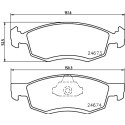 Jeu de plaquettes de frein HELLA 8DB 355 013-951