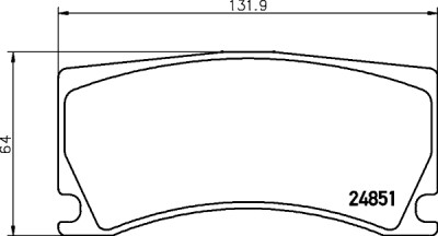 Jeu de plaquettes de frein HELLA 8DB 355 014-101