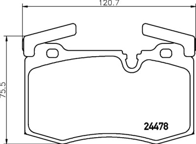 Jeu de plaquettes de frein HELLA 8DB 355 014-111