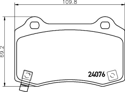 Jeu de plaquettes de frein HELLA 8DB 355 014-211