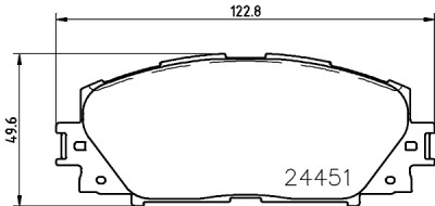 Jeu de plaquettes de frein HELLA 8DB 355 014-311