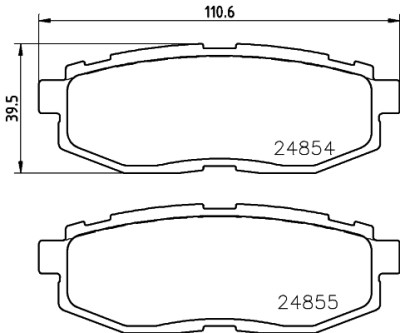 Jeu de plaquettes de frein HELLA 8DB 355 014-341