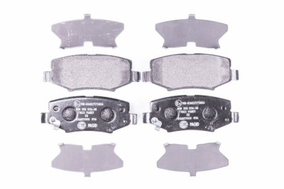 Jeu de plaquettes de frein HELLA 8DB 355 014-381