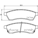 Jeu de plaquettes de frein HELLA 8DB 355 014-491