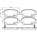 Jeu de plaquettes de frein HELLA 8DB 355 014-601