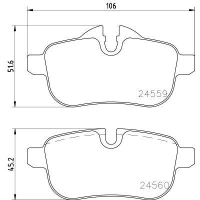 Jeu de plaquettes de frein HELLA 8DB 355 014-621