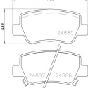 Jeu de plaquettes de frein HELLA 8DB 355 014-641