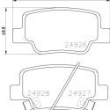 Jeu de plaquettes de frein HELLA 8DB 355 014-891
