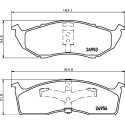 Jeu de plaquettes de frein HELLA 8DB 355 014-971