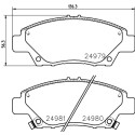 Jeu de plaquettes de frein HELLA 8DB 355 015-001
