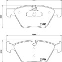 Jeu de plaquettes de frein HELLA 8DB 355 015-031