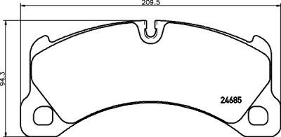 Jeu de plaquettes de frein HELLA 8DB 355 015-131
