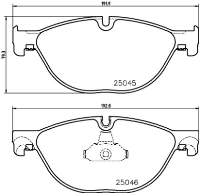 Jeu de plaquettes de frein HELLA 8DB 355 015-251