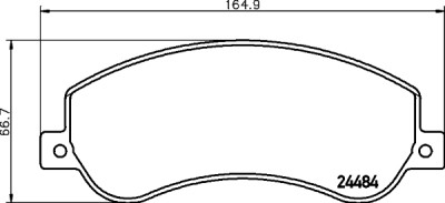 Jeu de plaquettes de frein HELLA 8DB 355 015-401