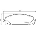 Jeu de plaquettes de frein HELLA 8DB 355 015-461