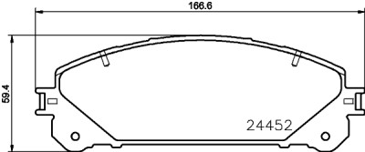 Jeu de plaquettes de frein HELLA 8DB 355 015-461