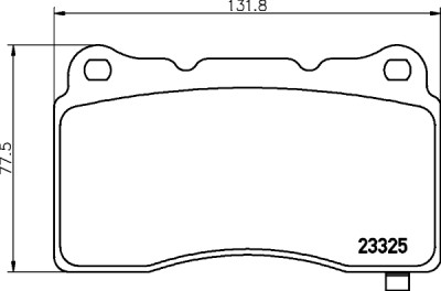 Jeu de plaquettes de frein HELLA 8DB 355 015-481