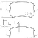 Jeu de plaquettes de frein HELLA 8DB 355 015-541
