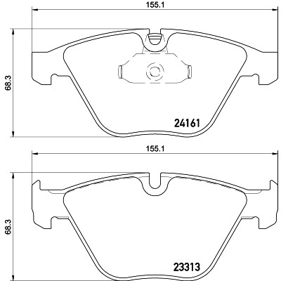 Jeu de plaquettes de frein HELLA 8DB 355 015-601