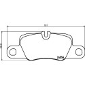 Jeu de plaquettes de frein HELLA 8DB 355 015-651