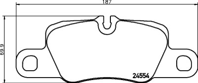 Jeu de plaquettes de frein HELLA 8DB 355 015-651