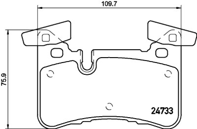 Jeu de plaquettes de frein HELLA 8DB 355 015-721