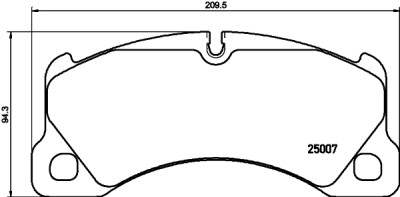 Jeu de plaquettes de frein HELLA 8DB 355 015-801