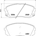 Jeu de plaquettes de frein HELLA 8DB 355 015-841