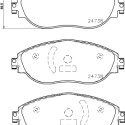 Jeu de plaquettes de frein HELLA 8DB 355 015-921