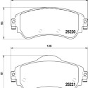 Jeu de plaquettes de frein HELLA 8DB 355 015-931