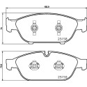 Jeu de plaquettes de frein HELLA 8DB 355 016-031