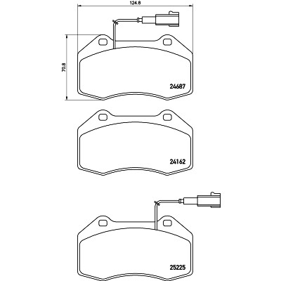 Jeu de plaquettes de frein HELLA 8DB 355 016-141