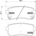Jeu de plaquettes de frein HELLA 8DB 355 016-221