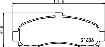 Jeu de plaquettes de frein HELLA 8DB 355 016-501