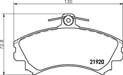 Jeu de plaquettes de frein HELLA 8DB 355 016-681