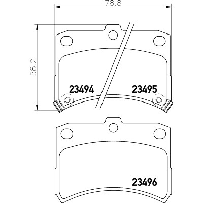 Kit de plaquettes de frein, frein à disque