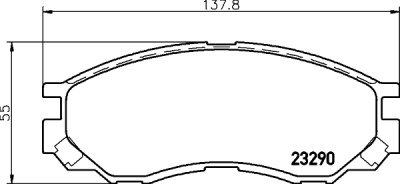 Jeu de plaquettes de frein HELLA 8DB 355 017-271