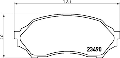 Jeu de plaquettes de frein HELLA 8DB 355 017-281