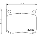 Kit de plaquettes de frein, frein à disque