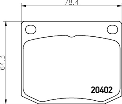 Jeu de plaquettes de frein HELLA 8DB 355 017-381