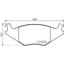 Jeu de plaquettes de frein HELLA 8DB 355 017-491