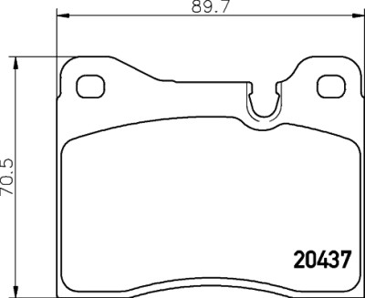 Jeu de plaquettes de frein HELLA 8DB 355 017-561