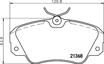Jeu de plaquettes de frein HELLA 8DB 355 017-771